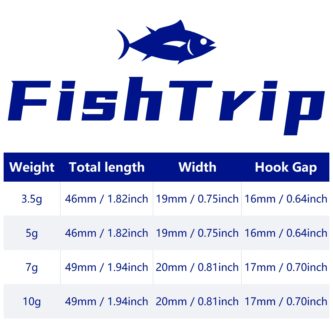 FishTrip Jig Head – Anzuelo de vástago largo para lubina marina - imagen 2