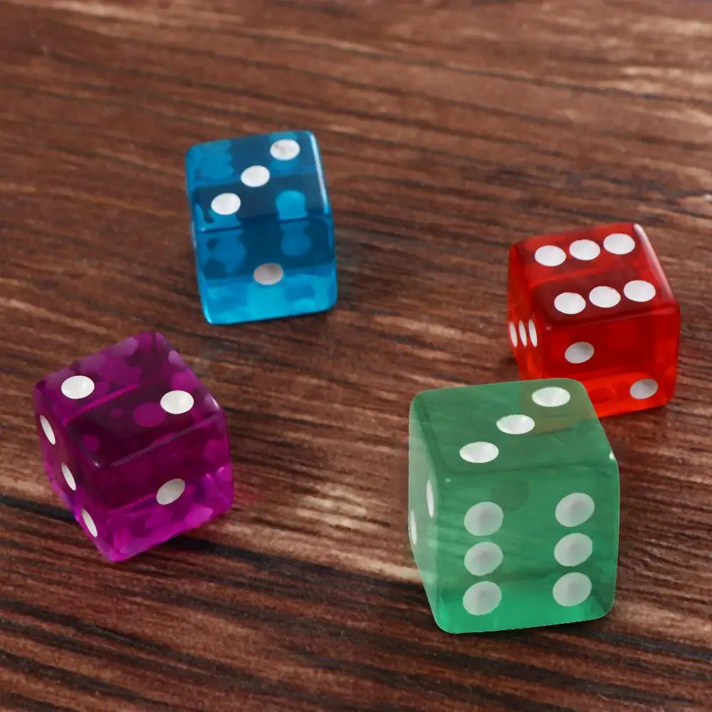 Dados transparentes de 19 mm para juegos de mesa