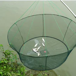 Red elevación plegable circular para pesca camarón y cangrejo