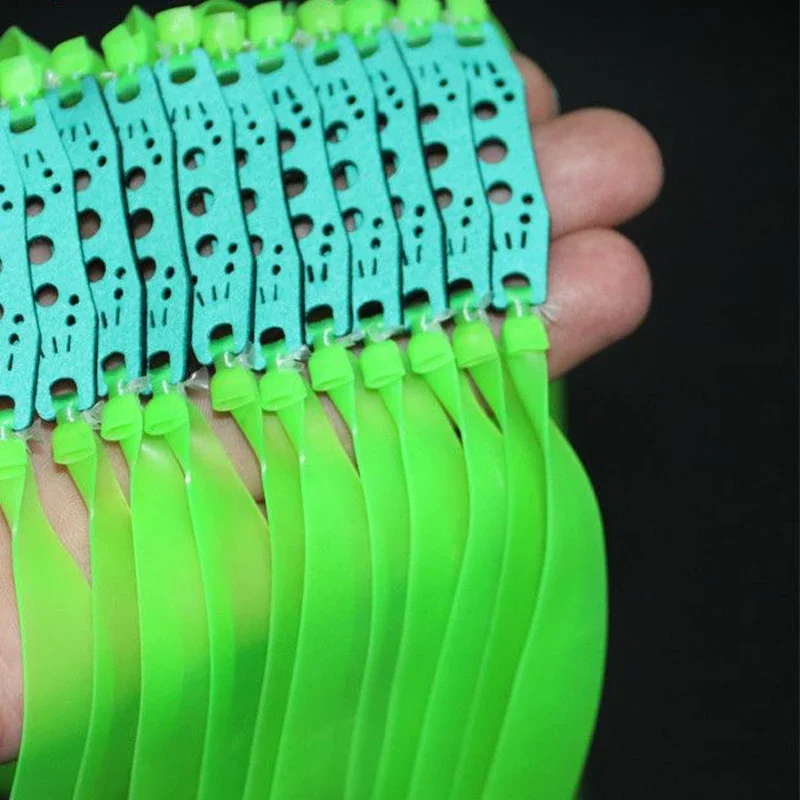 Banda elástica plana transparente tirachina verde alta elasticidad - imagen 4