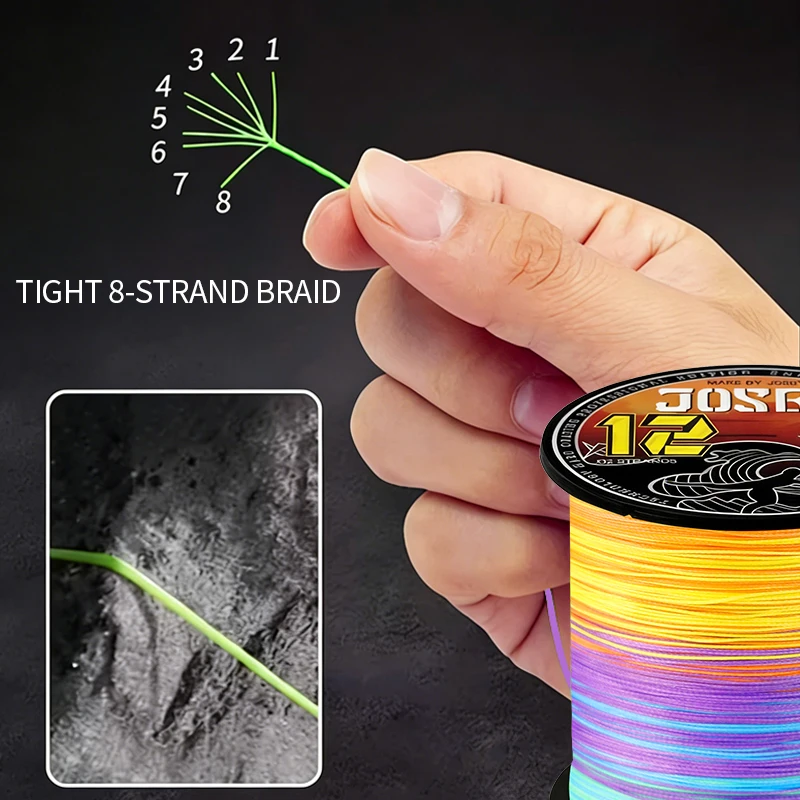 YGKX línea trenzada multifilamento para agua salada – Lubina y carpa - imagen 2