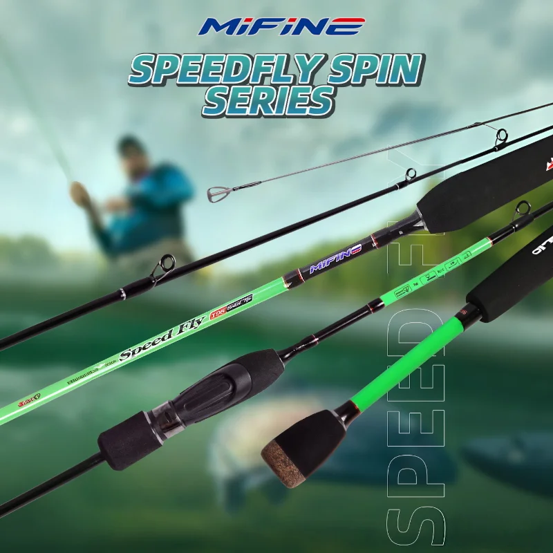 Caña spinning ultraligera Mifine Speedfly Spin de carbono
