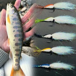 Crystal Flash Seda de camarones para pesca con mosca y lubina