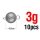 Jig Head Cheburashka con swivel y plomada redonda de fondo - imagen 2