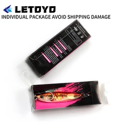 LETOYO Jig lento de metal para lubina en costa, señuelo marino