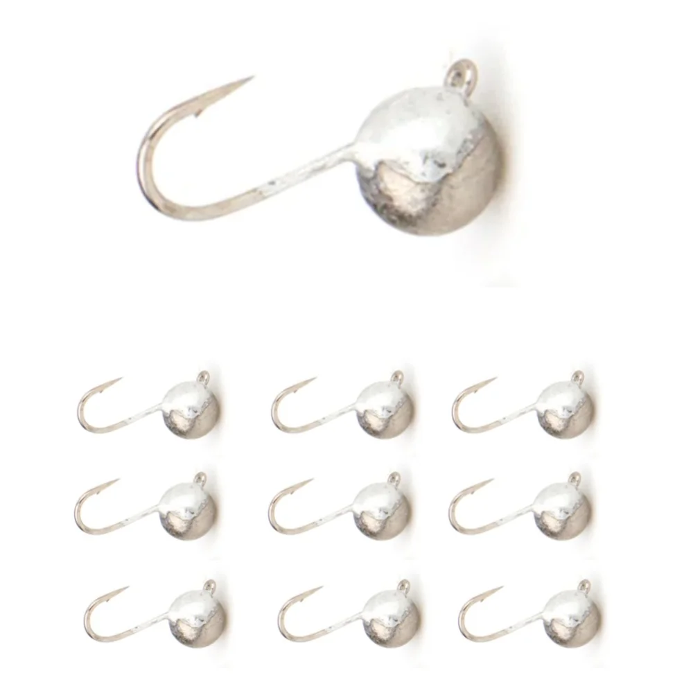 Jig de tungsteno oscilante para pesca en hielo, agua profunda