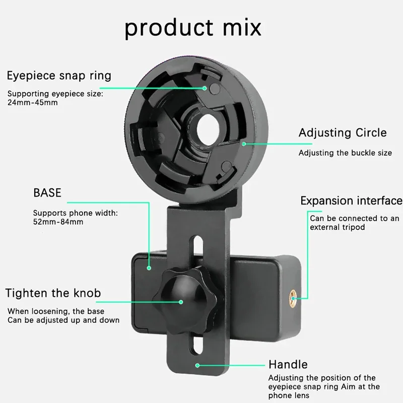 Adaptador Digiscoping para Teléfono Montaje Rápido - imagen 5