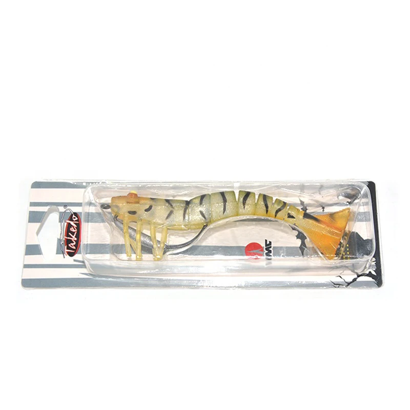 TAKEDO Live Shrimp LV01A – Señuelo de gambas suave para lubina - imagen 5