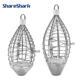 Jaula para cebo ShareShark de acero inox con plomos para chumming