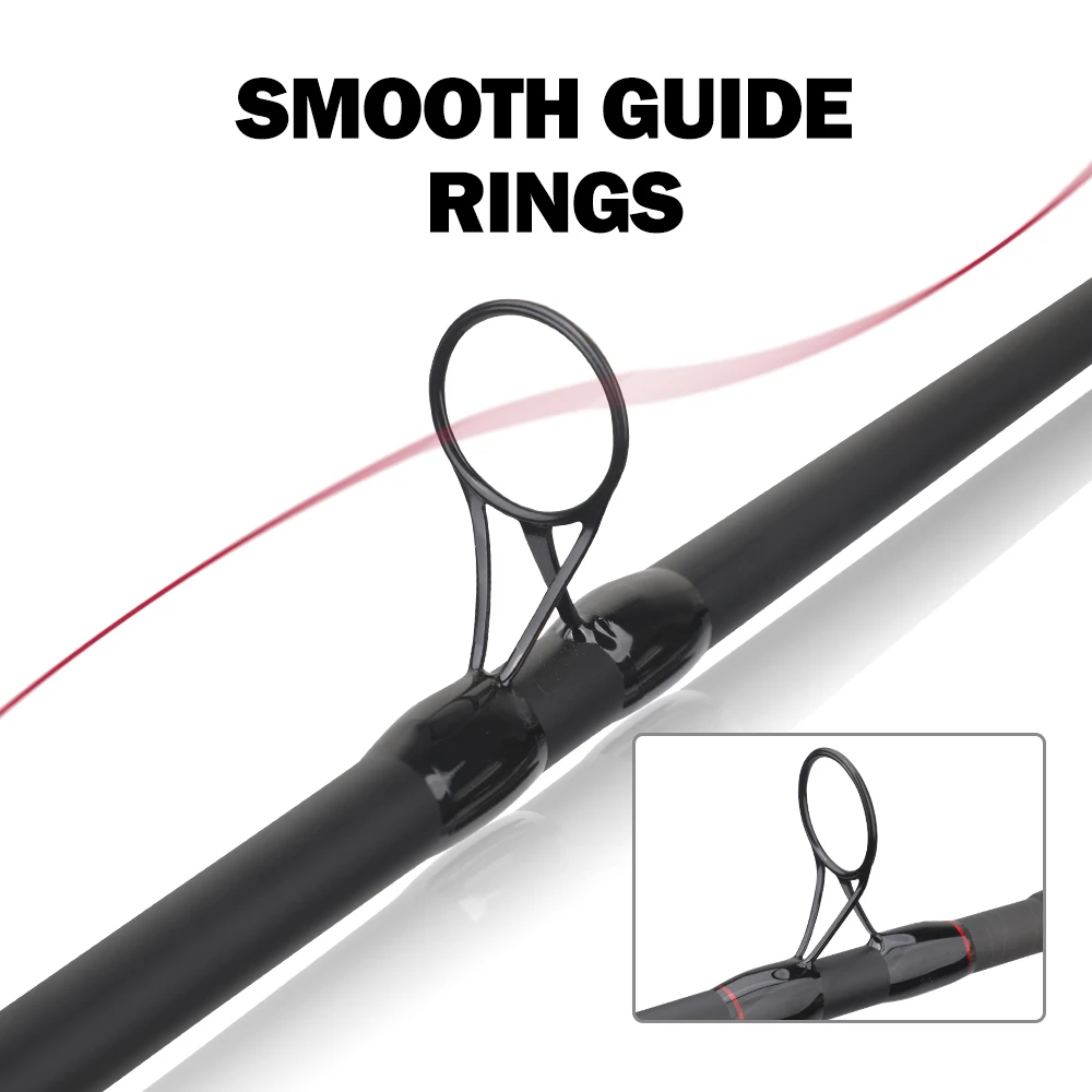 ROLLFISH Caña de feeder carbono para carpa con puntas sólidas - imagen 4