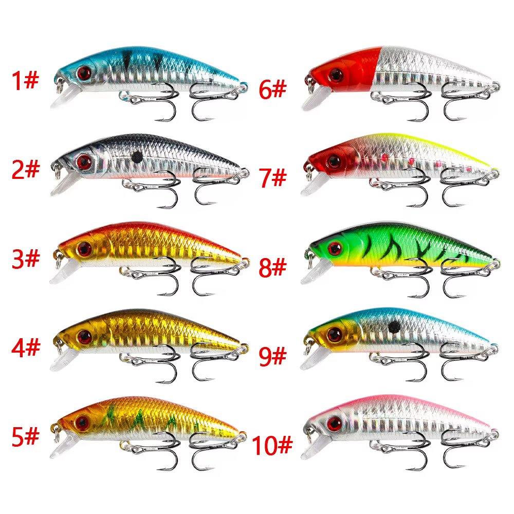 Señuelo minnow hundido para lubina y lucio con ojos 3D - imagen 4