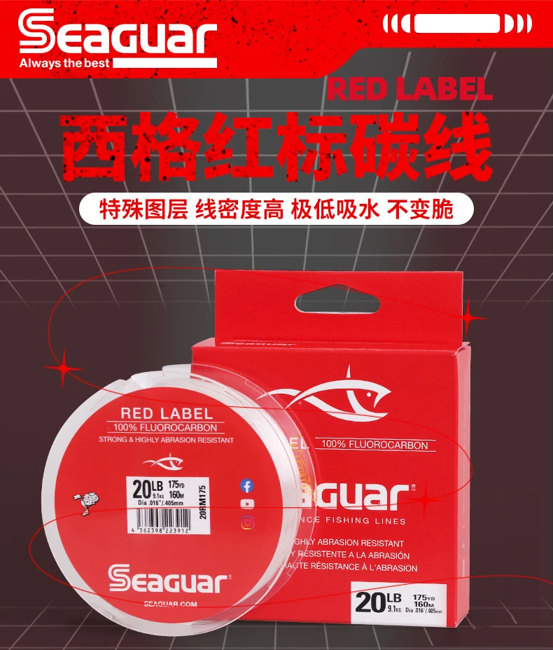 Detalle de la línea de fluorocarbono
