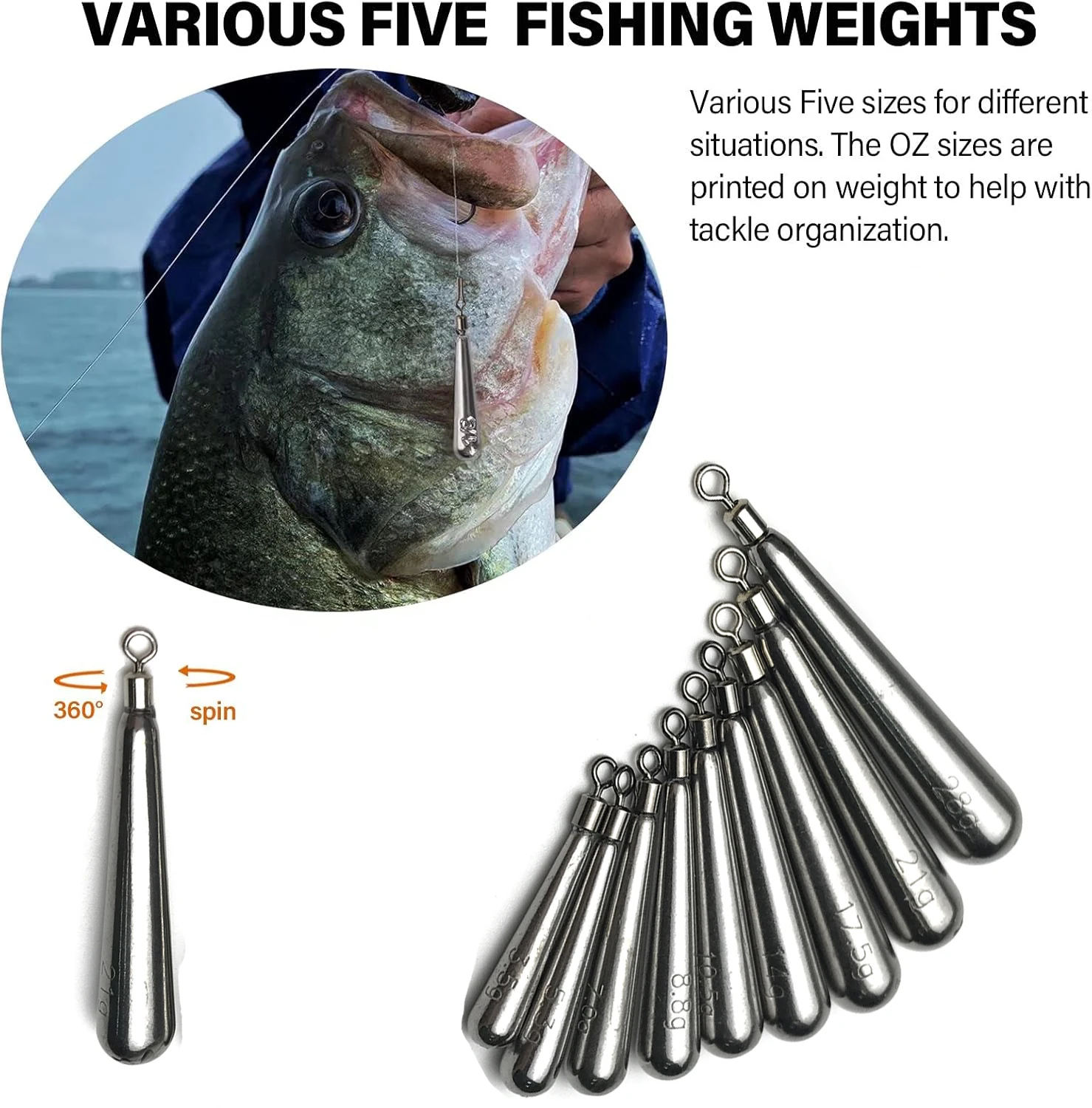 Montaje Dropshot con plomo de pesca libre para lubina - imagen 4