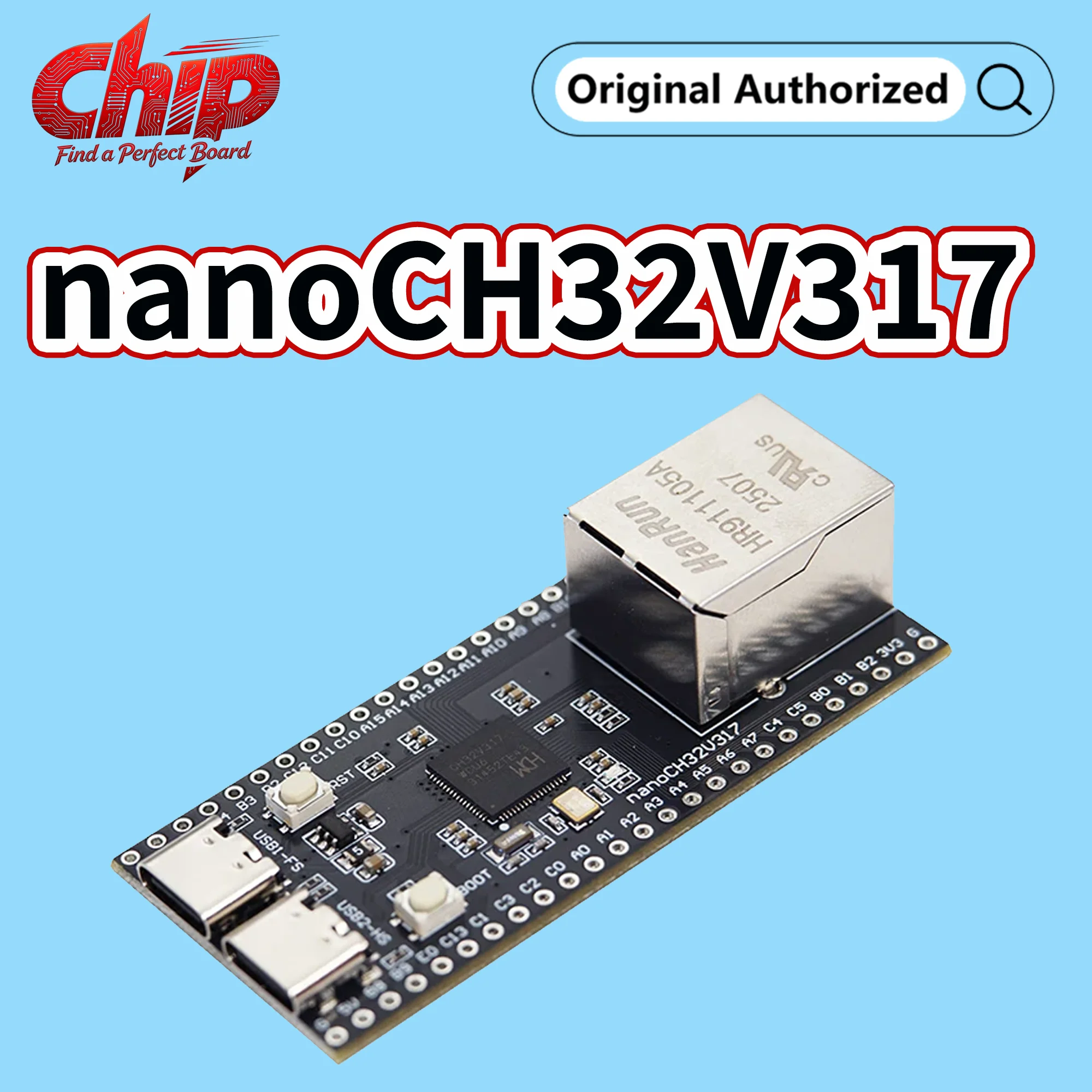 WCH nanoCH32V317: placa de desarrollo RISC-V con USB-C dual - imagen 3