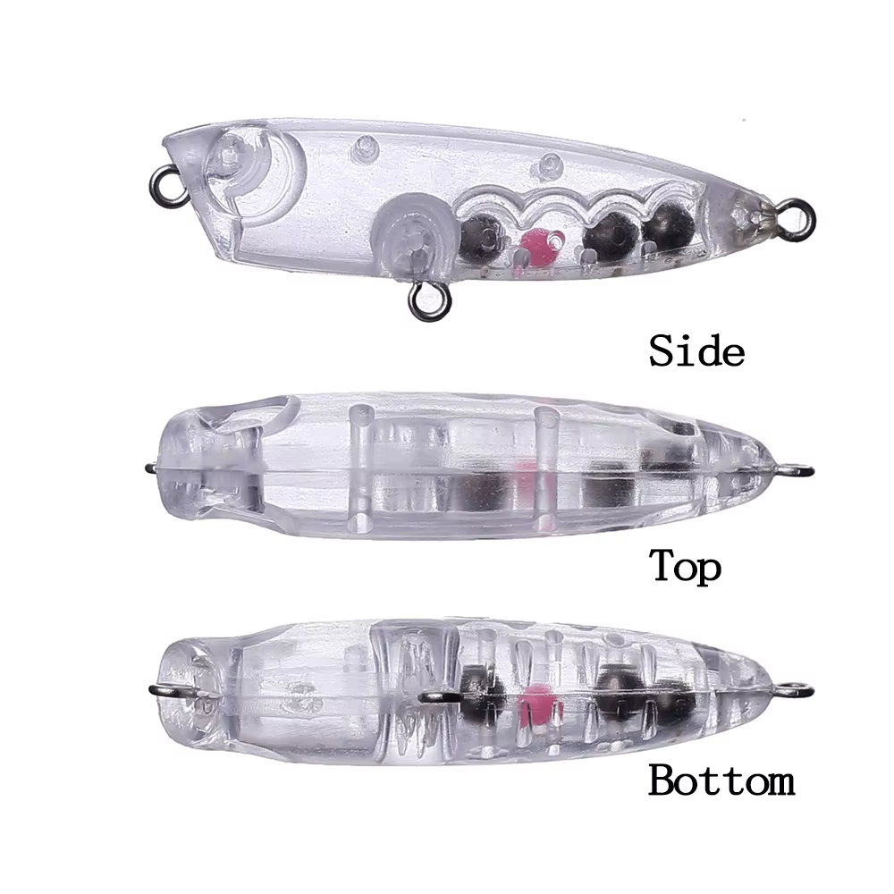 Chan'sHuang Mini Popper Sonajero Blanco – Topwater - imagen 4