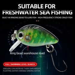 ShareShark Micro Minnow lengua larga cebo duro biónico para roca