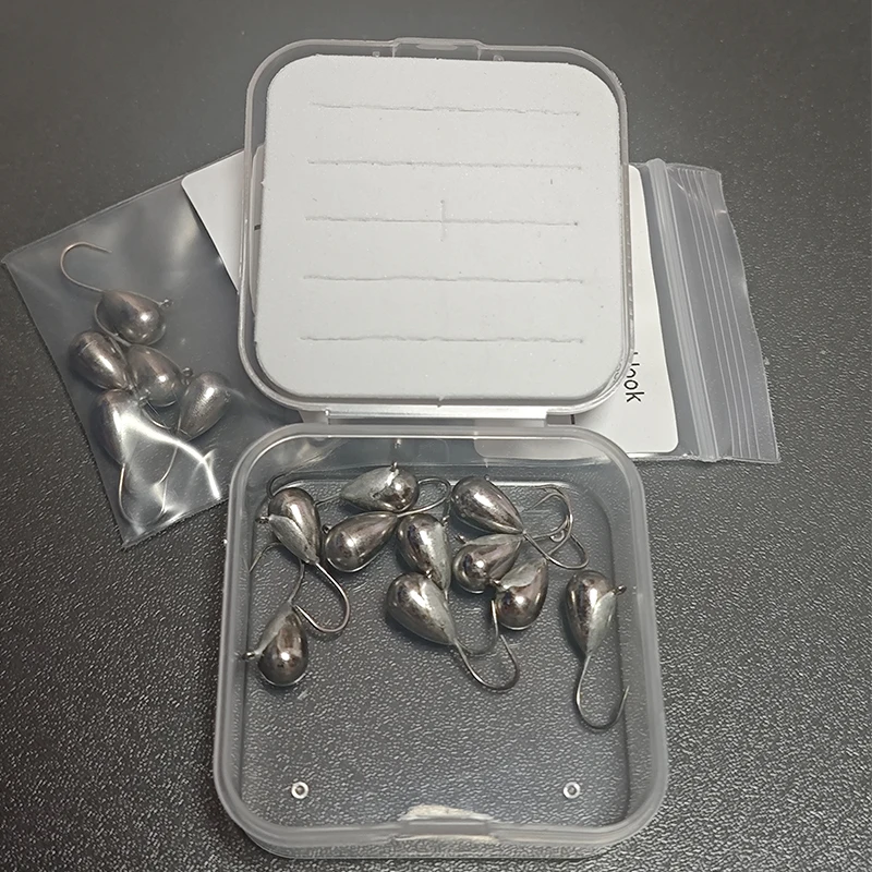 Jig head tungsteno con púas para lubina – anzuelos de lágrima - imagen 2