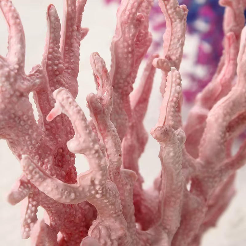 Decoración acuario coralina artificial con plantas y paisaje - imagen 3