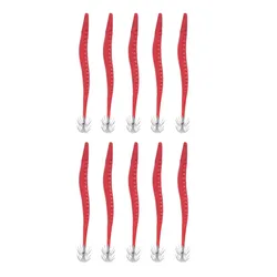 Anzuelos Calamar Acero Alto Carbono Doble Corona Vástago Largo