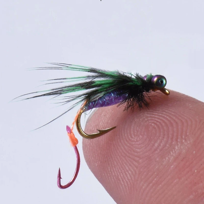 Anzuelo con púas y acabado para pesca