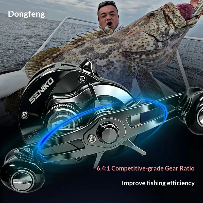 Carrete de pesca DZ301 para grandes capturas con freno - imagen 4