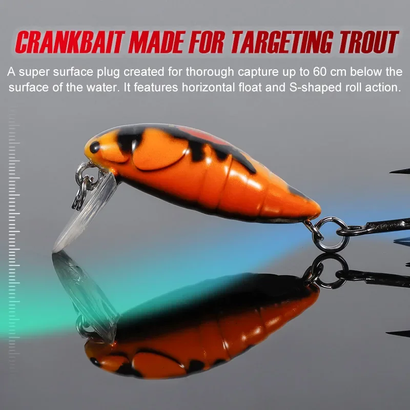 Wobblers Mini Noeby: señuelo minnow flotante para lucio y trucha - imagen 5