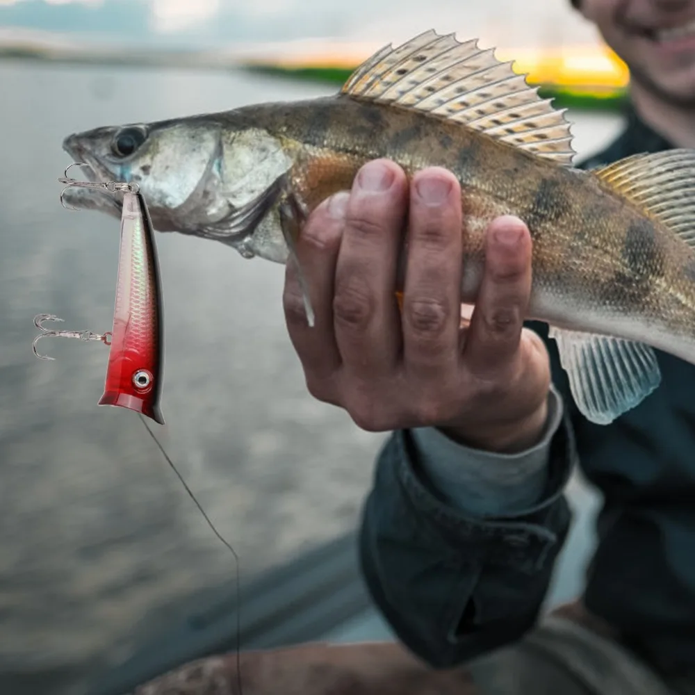 Señuelo Popper flotante ABS resistente para peces grandes con ataque - imagen 4