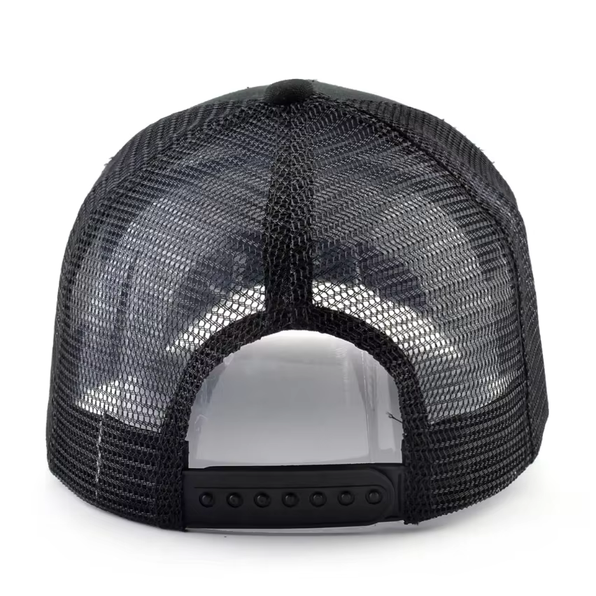 Gorra de pesca transpirable con malla y bordado de tigre - imagen 5