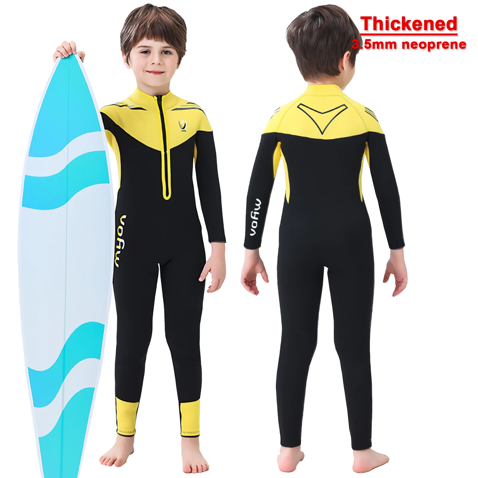 Traje de neopreno infantil Anti-UV manga larga una pieza - imagen 5