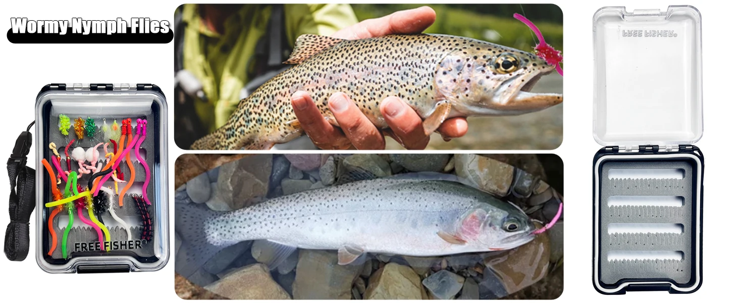 Detalle de mosca con cuerpo y componentes para pesca