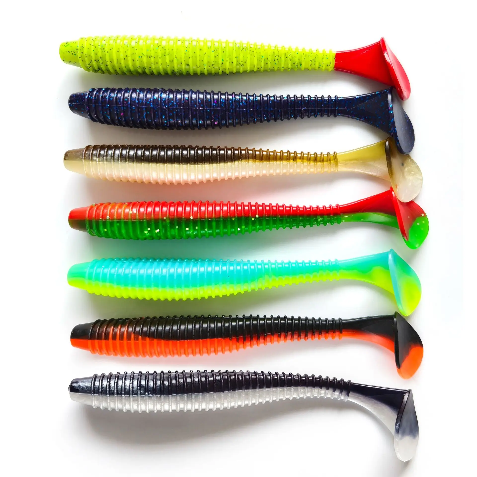 Señuelo suave cola en T para pesca lenta y lances largos salada - imagen 4
