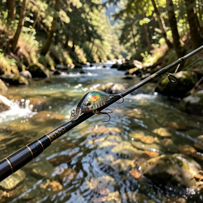 Micro minnow tembloroso de hundimiento con anzuelos de acero aleado - imagen 4