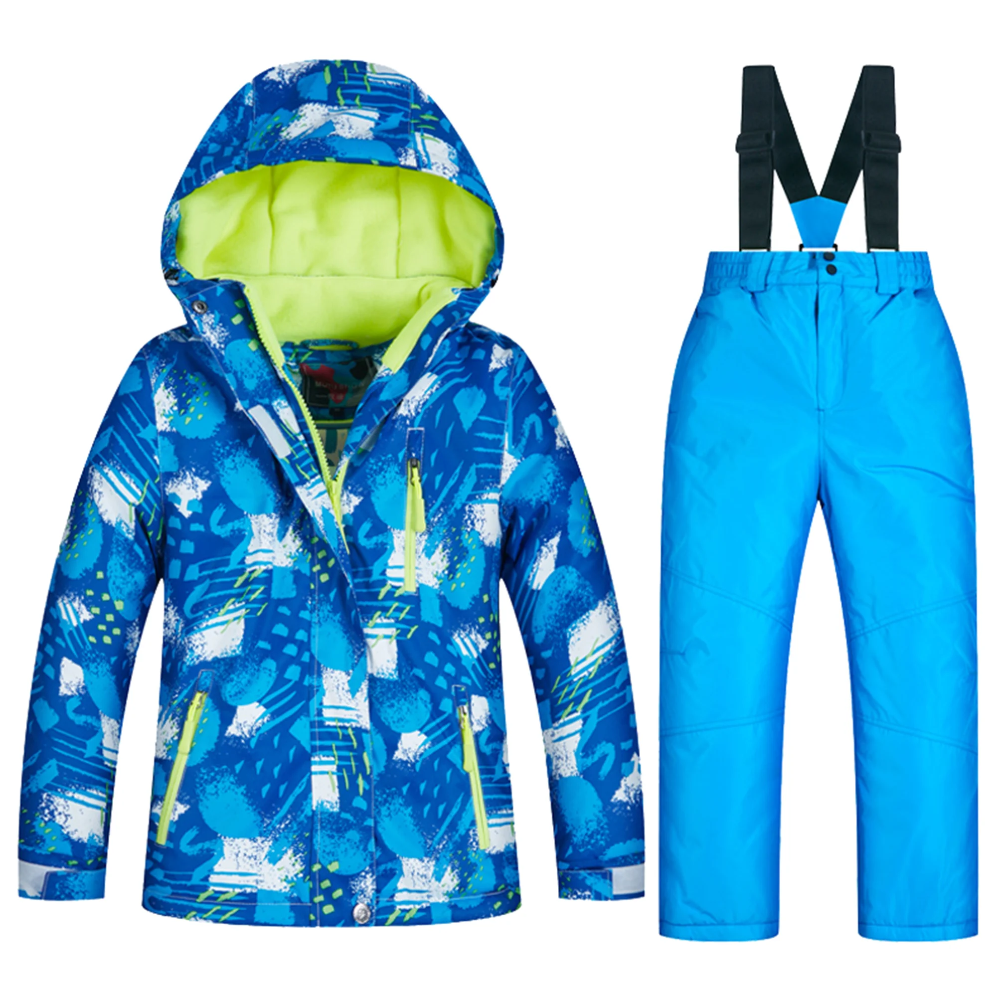 Traje de snowboard infantil cálido impermeable y cortaviento