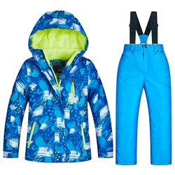 Traje de snowboard infantil cálido impermeable y cortaviento