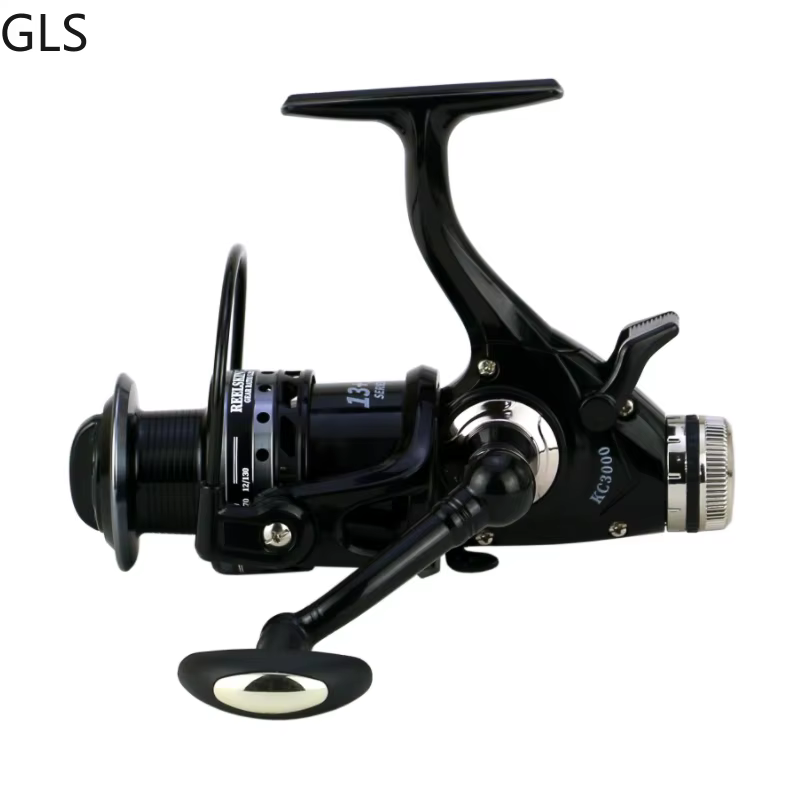 Carrete de pesca giratorio GLS 5,2:1 - cuerpo de metal para carpa