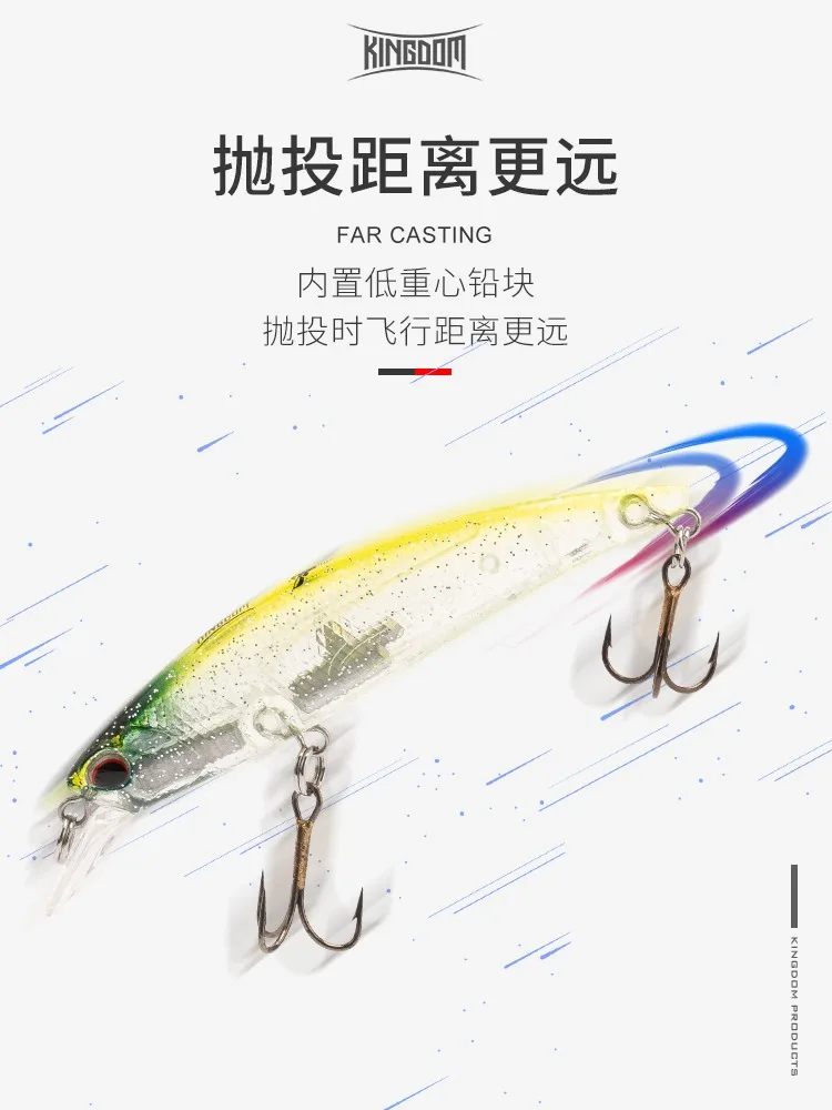 Kingdom Lure Bait 3525 Microfly Series Mino cebo perca - imagen 2