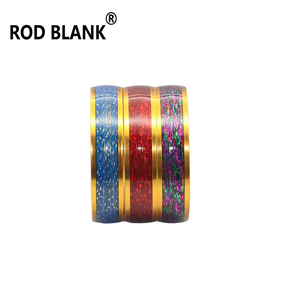 Anillo guía de aluminio con borde de color para cañas - imagen 3