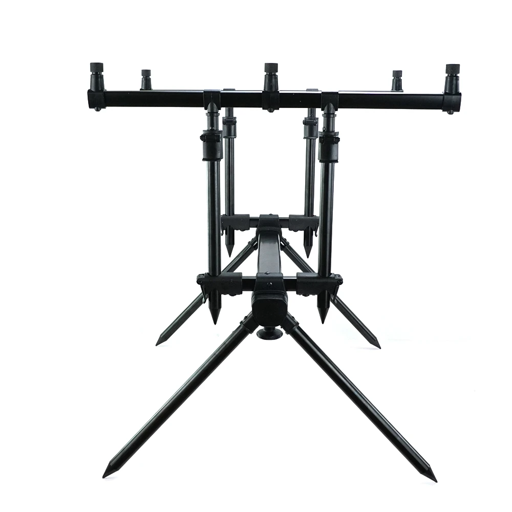Soporte de pesca Hirisí ajustable con trípode aluminio y Buzz Bar - imagen 5