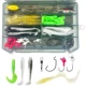 FREE FISHER Caja de aparejos Alabama con jig head y vinilos - imagen 3