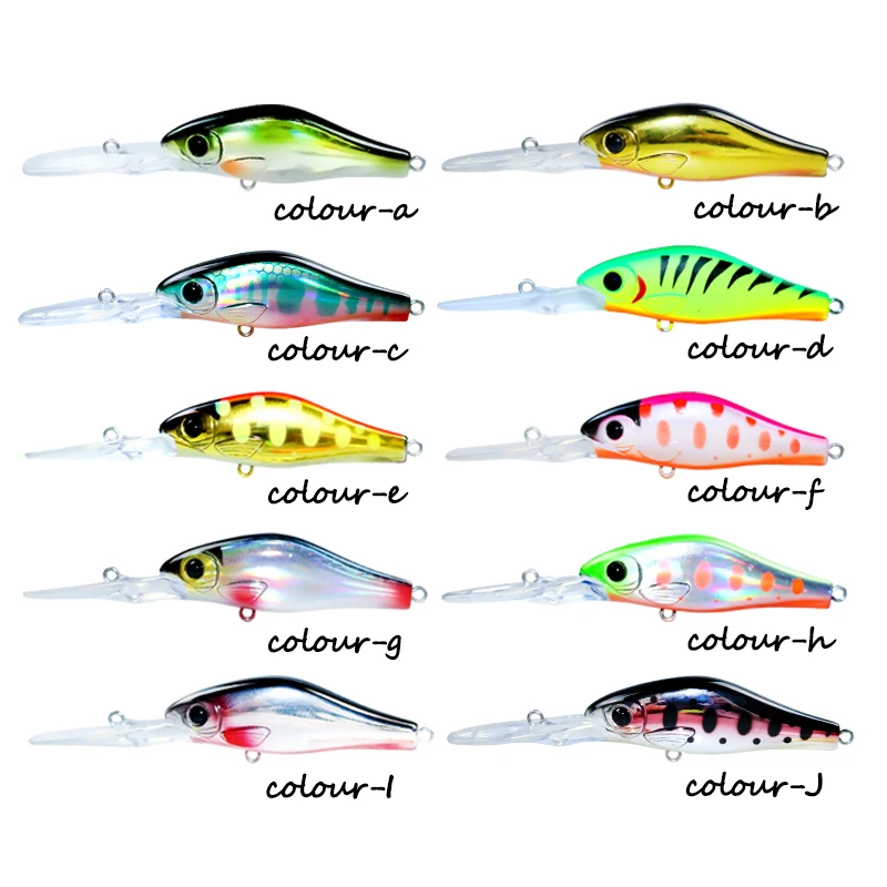 Minnow flotante 55mm 5,8g - Crankbait para lucio - imagen 3