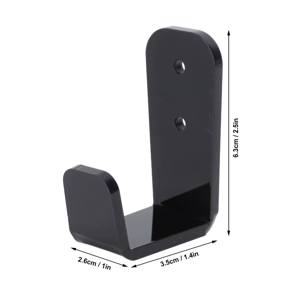 Soporte de pared para sticks de hockey en acrílico negro - imagen 5