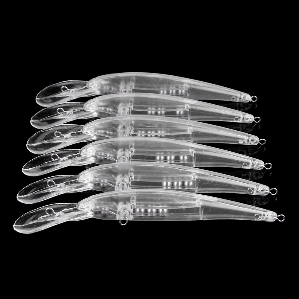 Señuelo Jerkbait Wobbler Minnow transparente para pintura personalizada