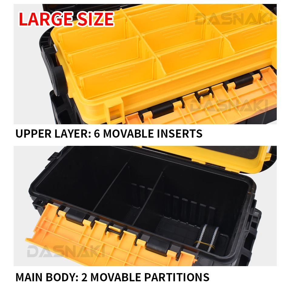 Caja de aparejos impermeable y desmontable — hermética y resistente - imagen 3