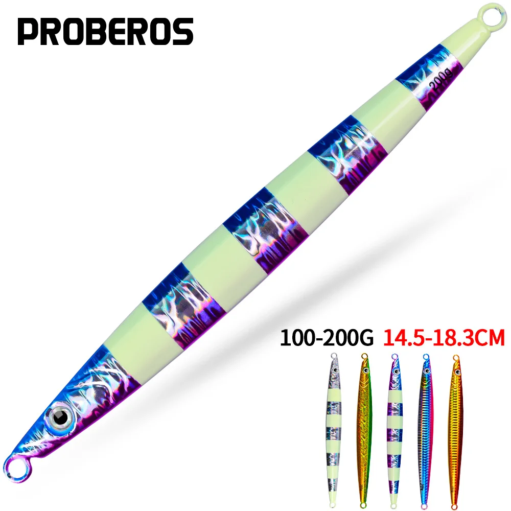 PROBEROS Cuchara jigging hundida de metal con plantilla - imagen 2