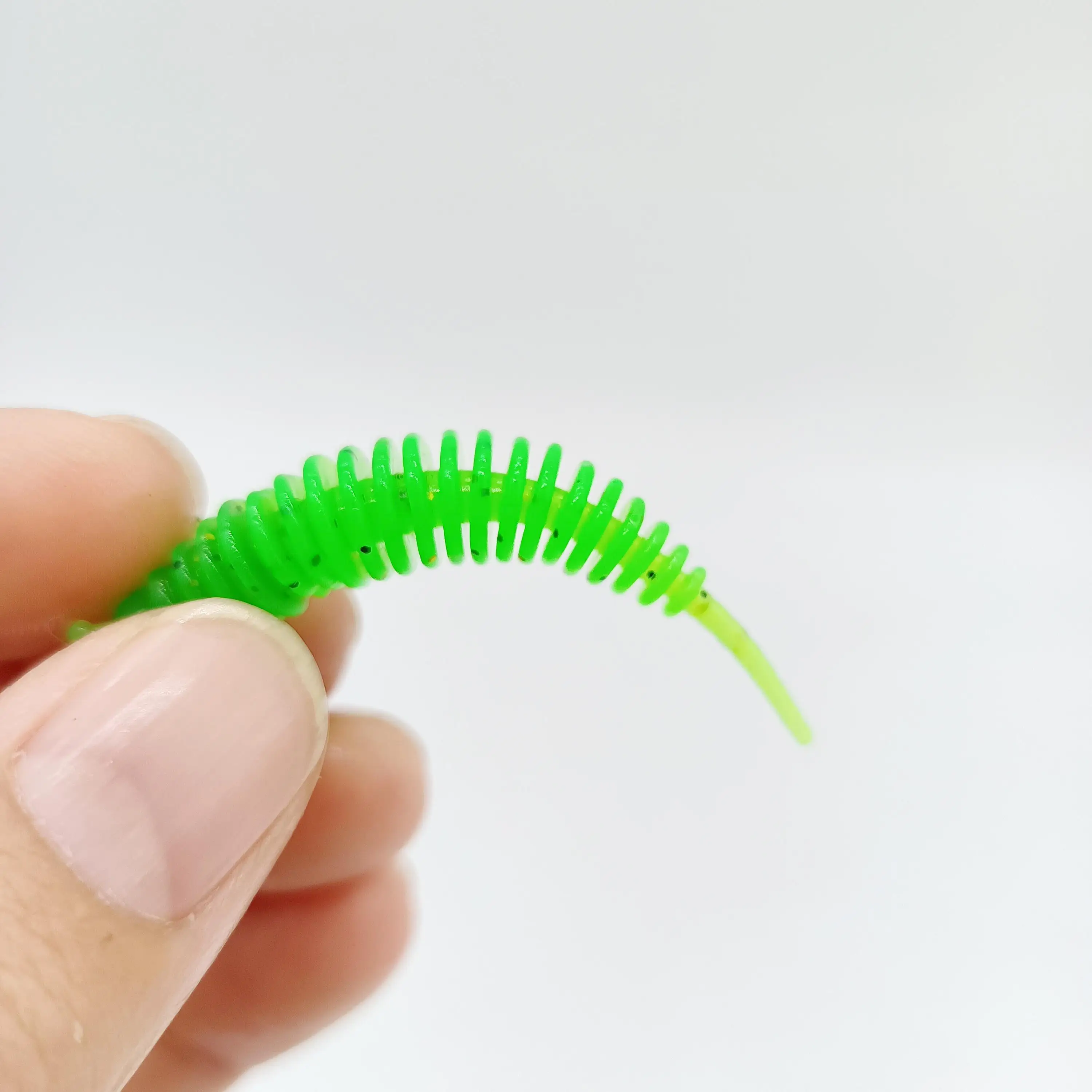 Señuelo de pesca suave montado con anzuelo para técnica Ajing