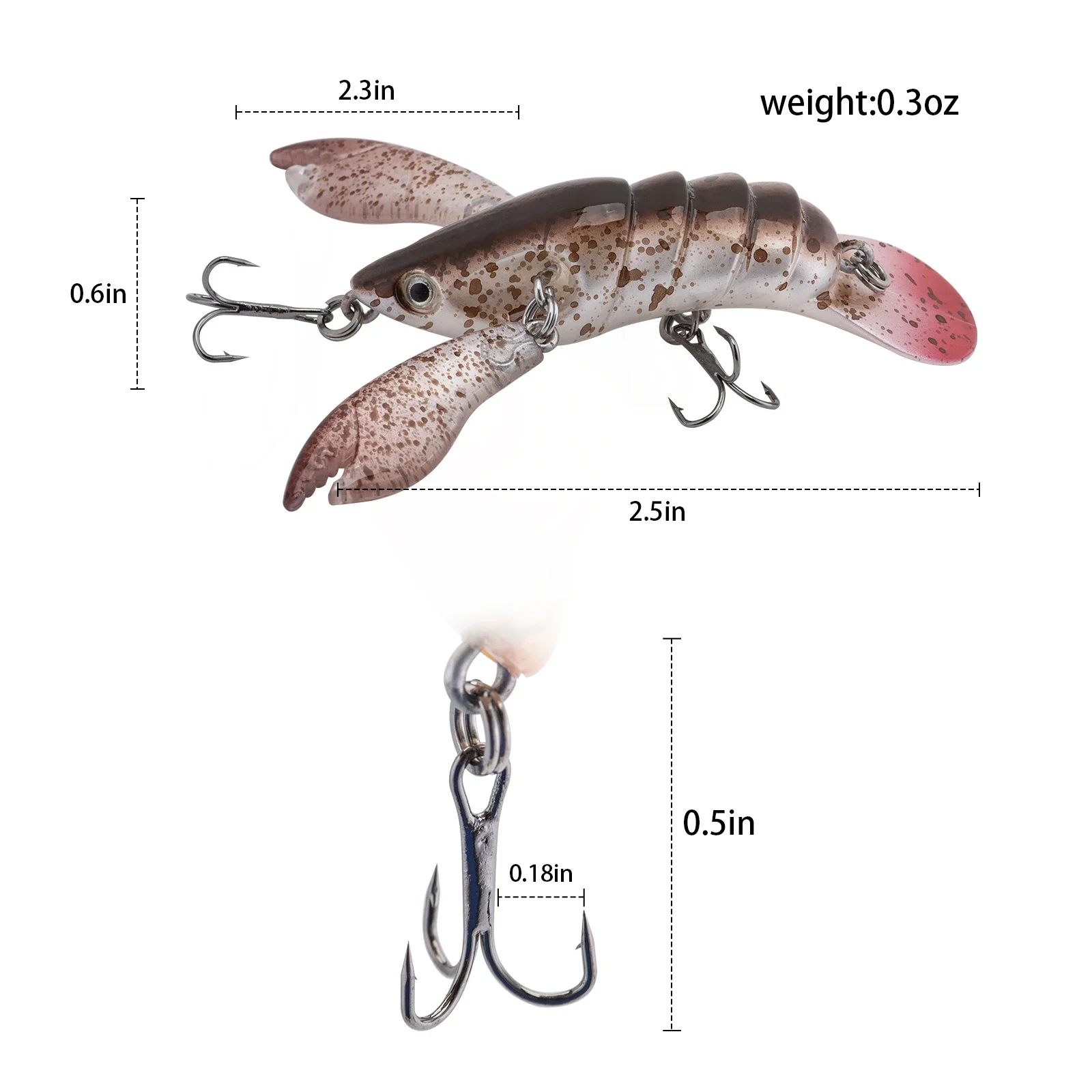 Vista lateral del crankbait