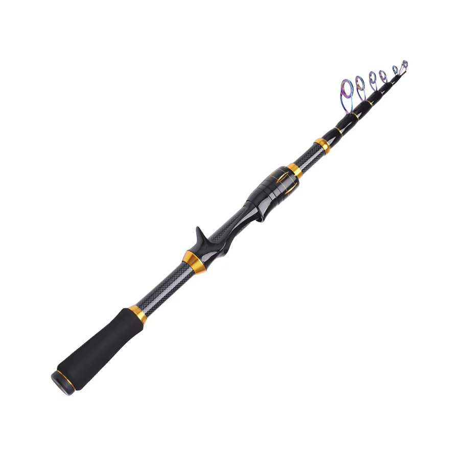 FTK Caña Baitcasting Telescópica 2,1m 10-30g Fibra Alta Carbono - imagen 5