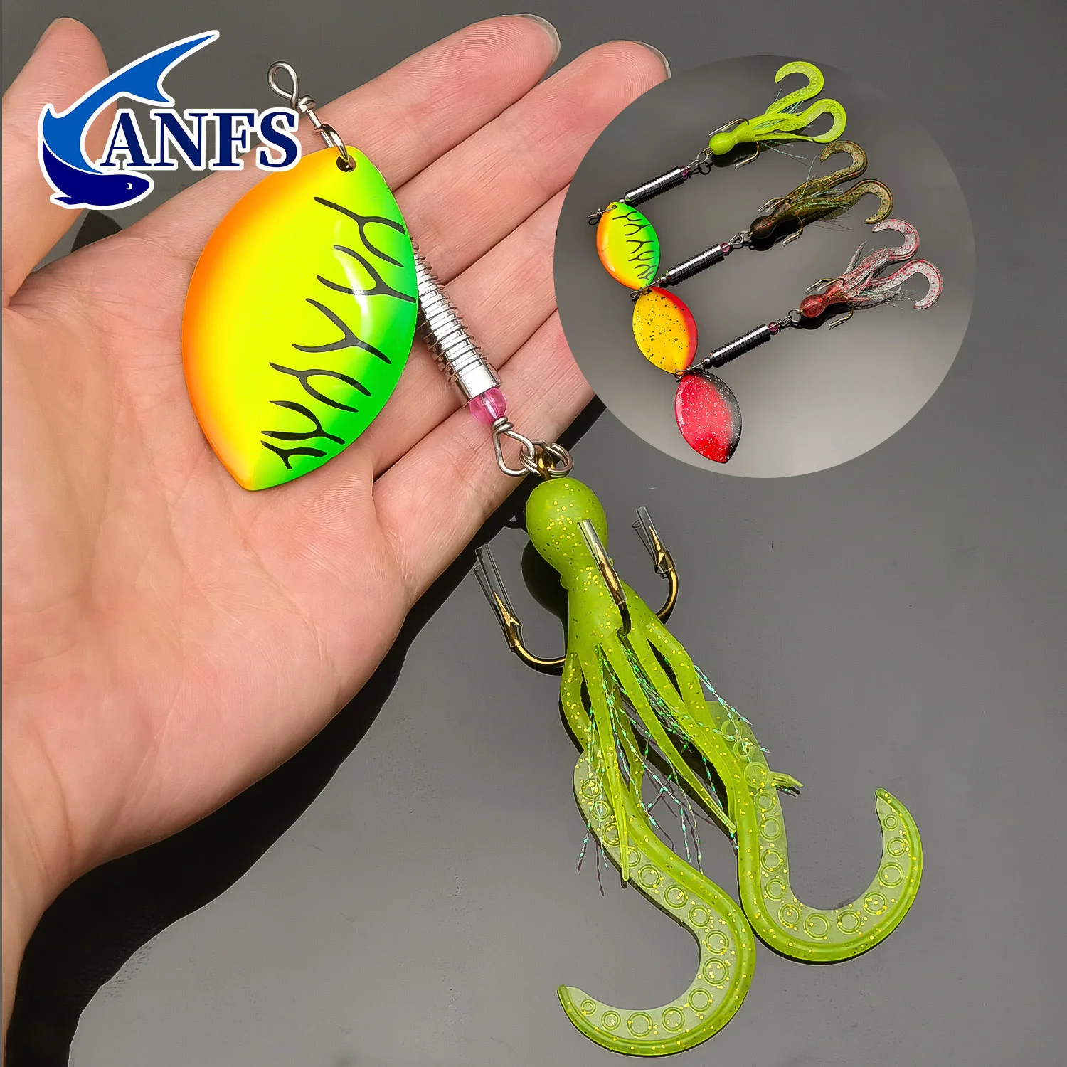 Señuelo ANFS spinner de cobre grande 30g