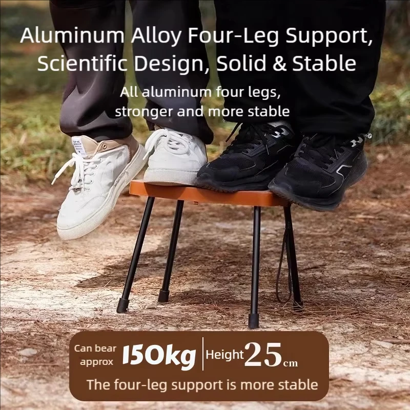 Taburete pesca plegable ultraligero Aluminium banco portátil