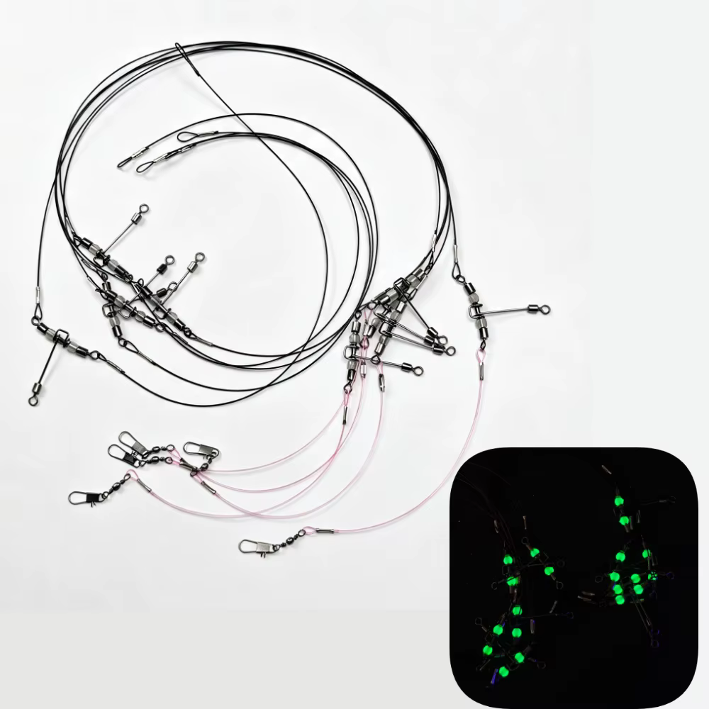 Señuelo Luminoso para Calamar con Embalaje Giratorio y Cuentas de Fósforo - imagen 5